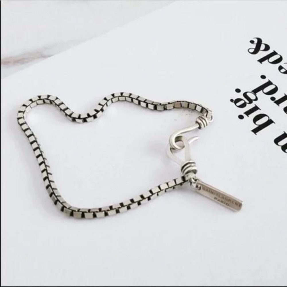 NEW 925 STERLING SILVER CHAIN BRACELET, NICE BRACELET, CUTE BRACELET - Picture 5 of 7